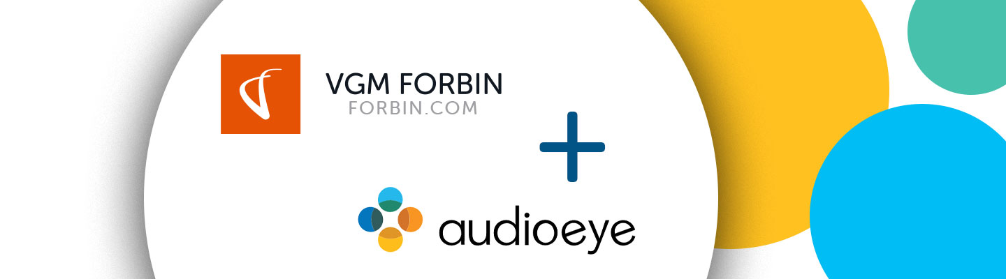 VGM Forbin and Audioeye Partnership logos